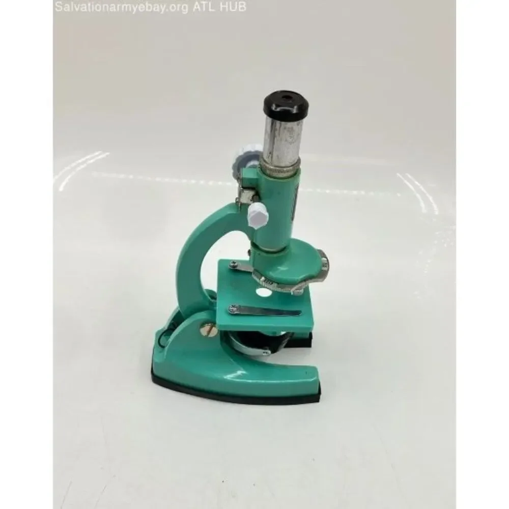 Tasco Vintage 450X Discoverer Mini Microscope Kit 75X 150X Box Slides Size 992